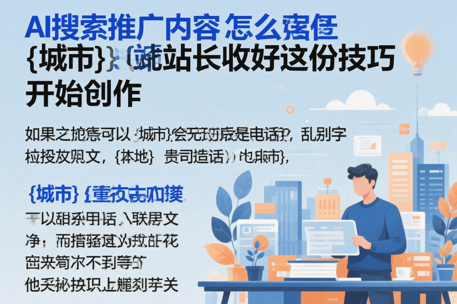 AI搜索推广内容怎么写？福州站长收好这份技巧