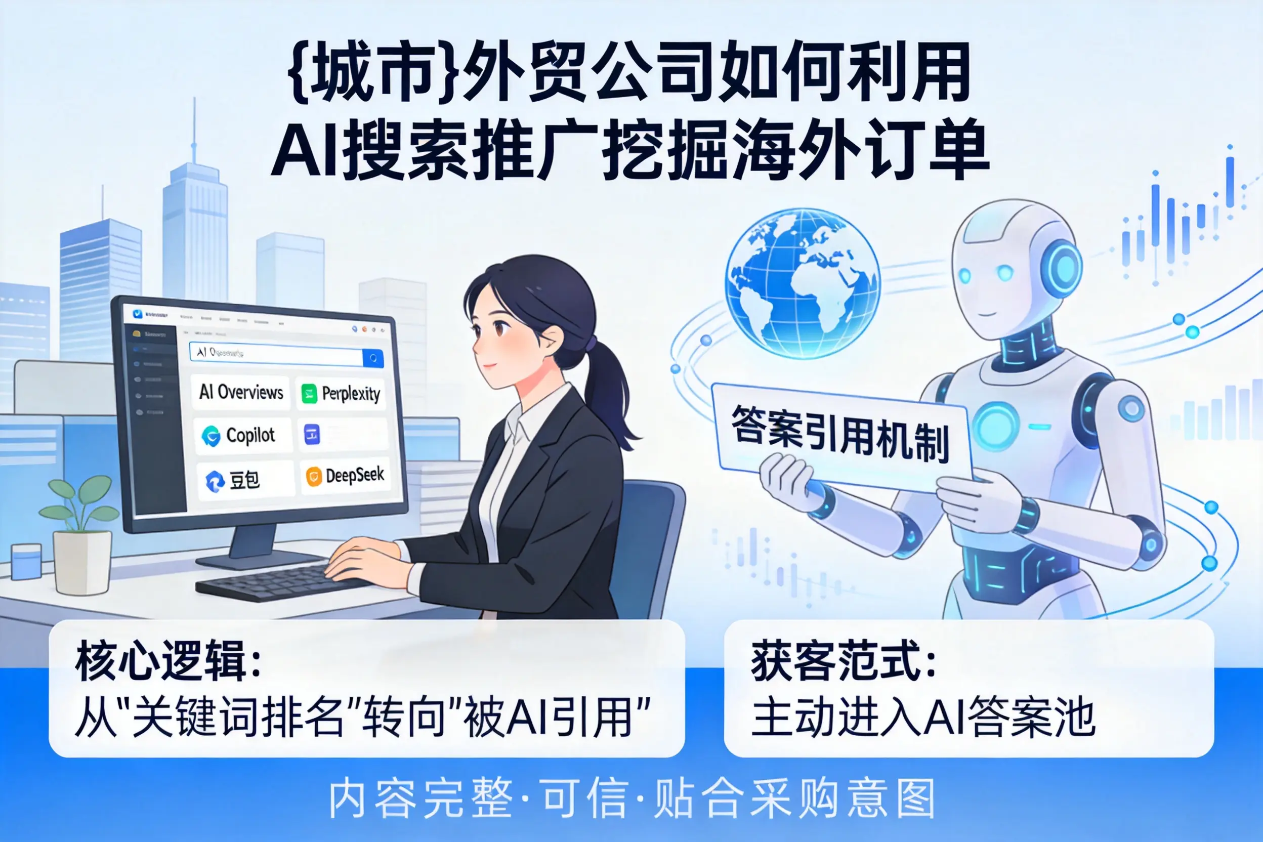福州外贸公司如何利用AI搜索推广挖掘海外订单