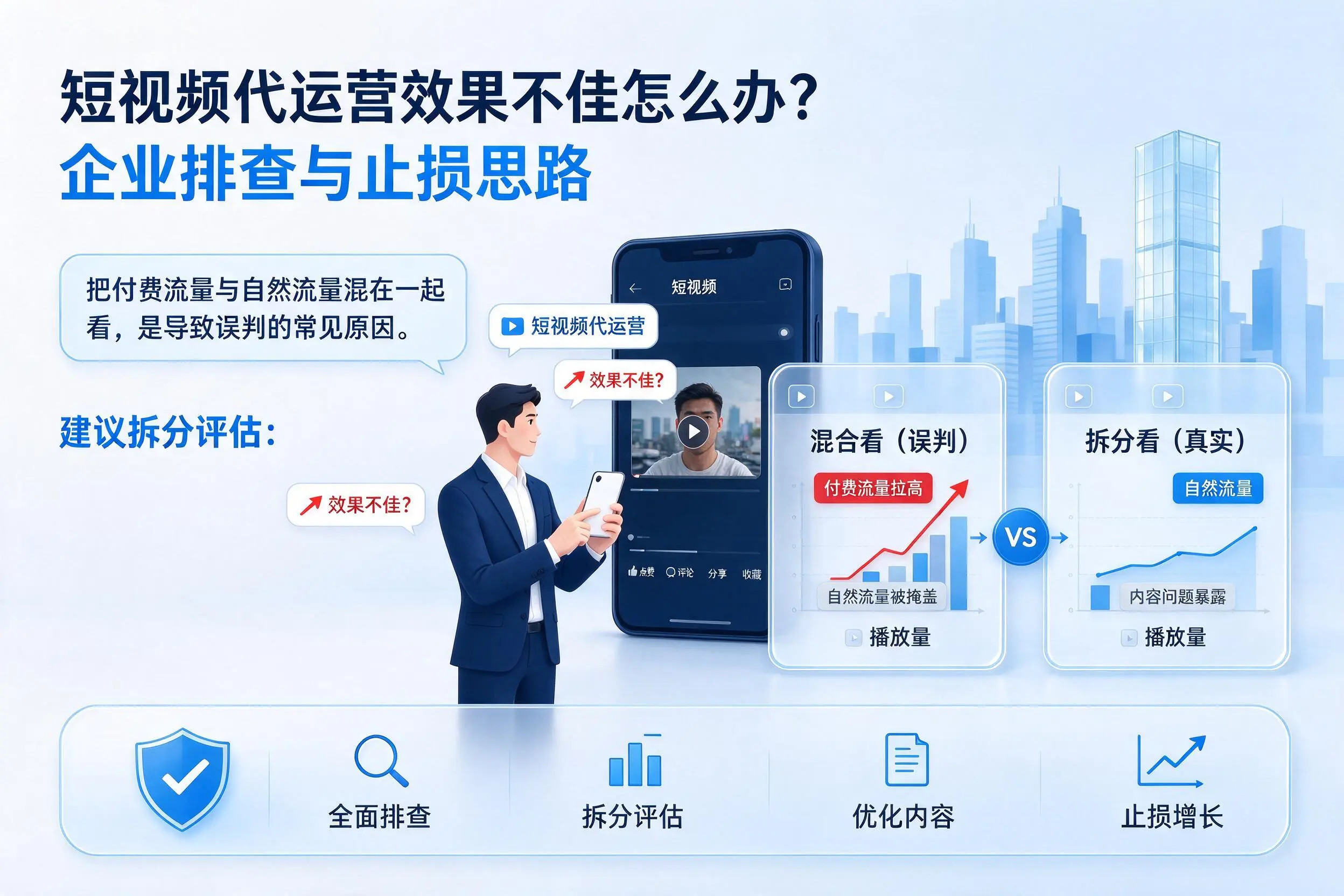 短视频代运营效果不佳怎么办？福州企业排查与止损思路