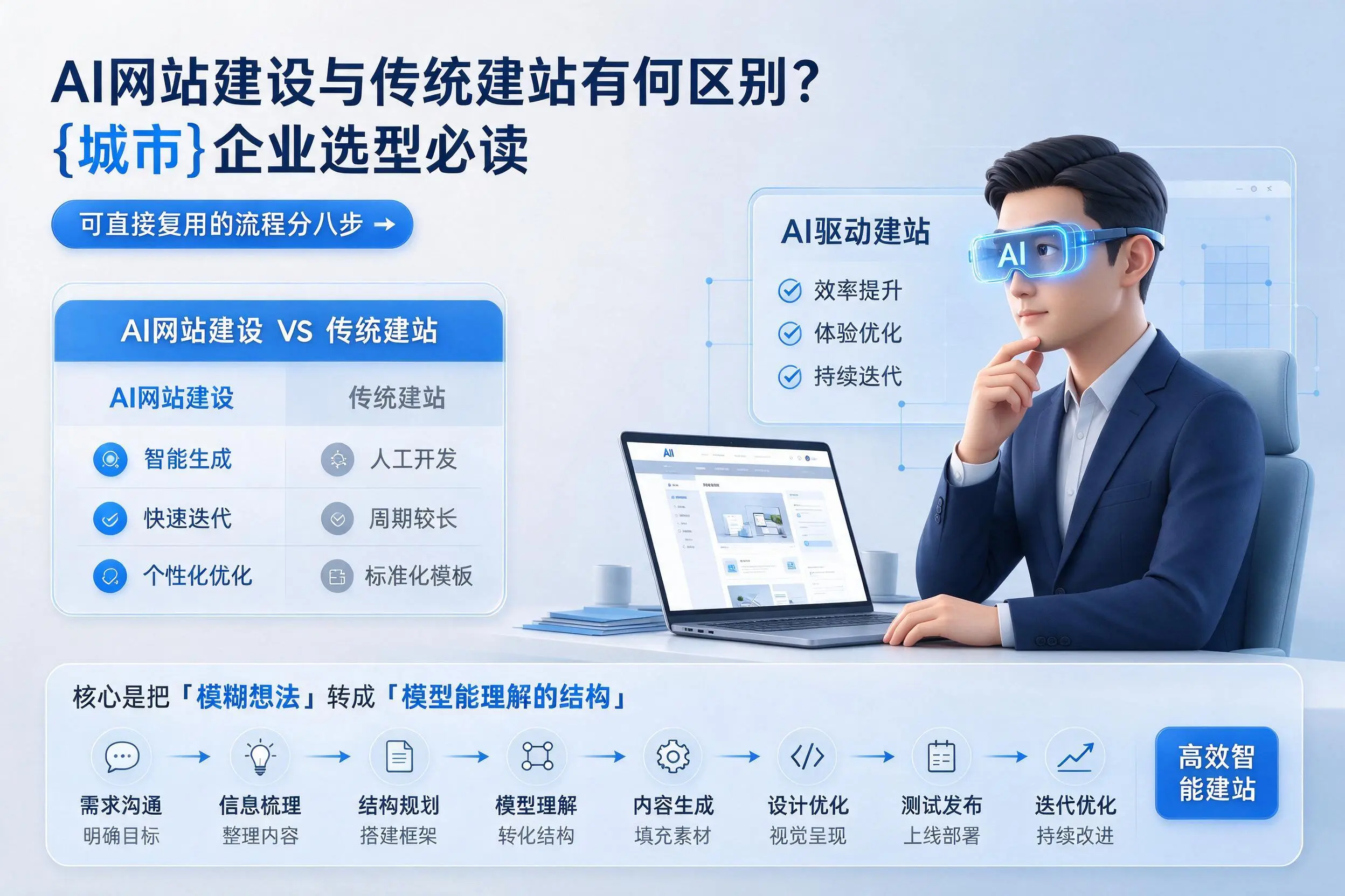 AI网站建设与传统建站有何区别?福州企业选型必读