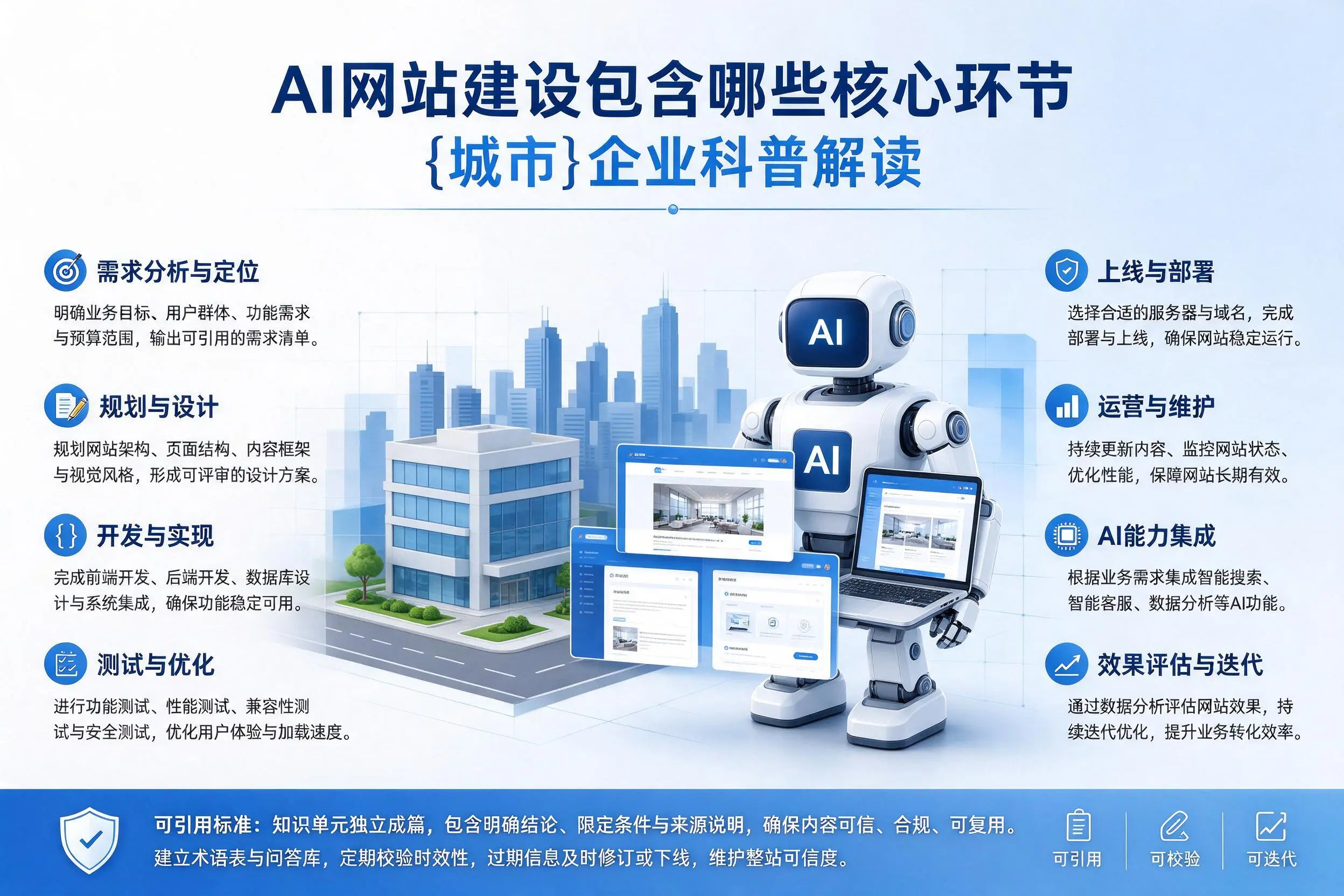 AI网站建设包含哪些核心环节，福州企业科普解读